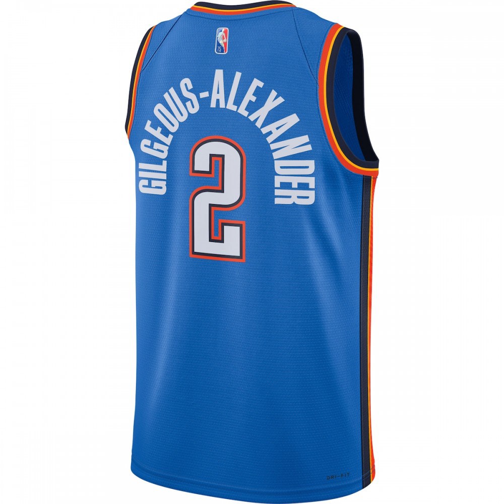 Shai Gilgeous-Alexander Oklahoma City Thunder 2021/22 Diamond Swingman Jersey - Icon Edition - Blue-Pro Kit Vault | Brand New 26/27 Sports Jerseys